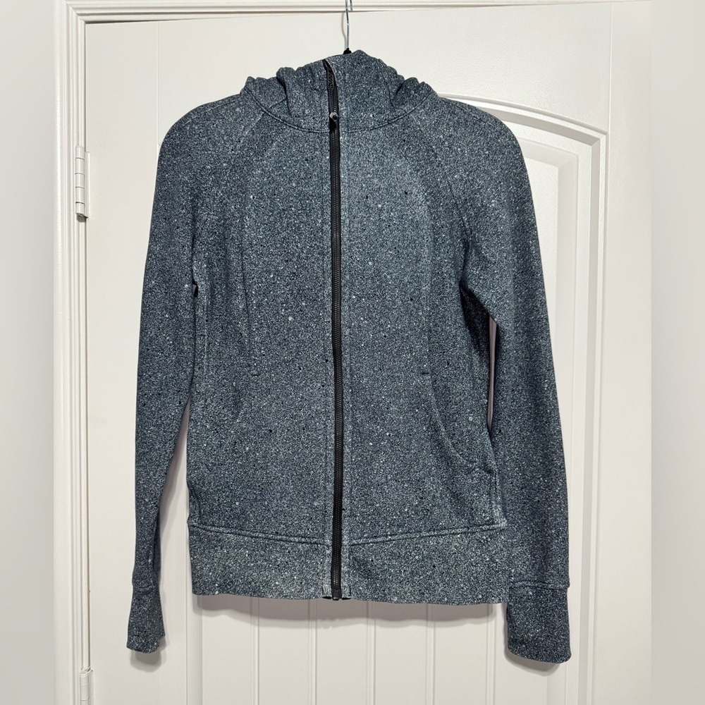 Lululemon Scuba Hoodie *Light Cotton Fleece Luminesce Splatter White Black